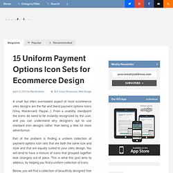 15 Uniform Payment Options Icon Sets for Ecommerce Design