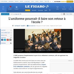 France : L'uniforme pourrait-il faire son retour à l'école ?