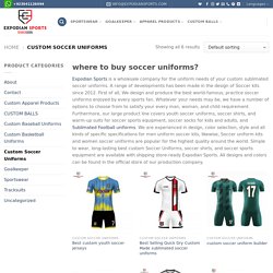Custom Soccer Uniforms & sublimation soccer jerseys