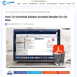 How To Uninstall Adobe Acrobat Reader Dc On Mac