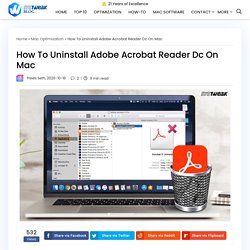 How To Uninstall Adobe Acrobat Reader Dc On Mac
