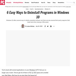 6 Easy Ways to Uninstall Programs in Windows 10
