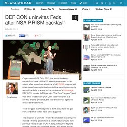 DEF CON uninvites Feds after NSA PRISM backlash