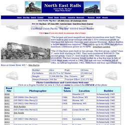 Union Pacific "Big Boy" Steam Roster - NE Rails
