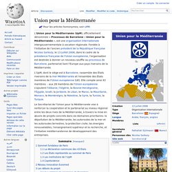 Union pour la Méditerranée
