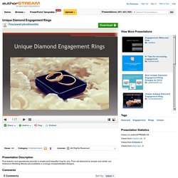 Unique Diamond Engagement Rings