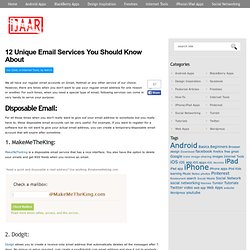 12 Unique Email Services You Should Know About « Ijaar