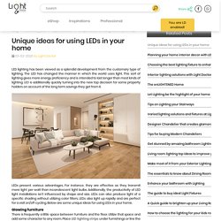 Unique ideas for using LEDs in your home