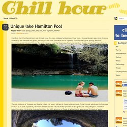 Unique lake Hamilton Pool