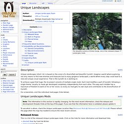 Unique Landscapes - Oblivion Mod Wiki