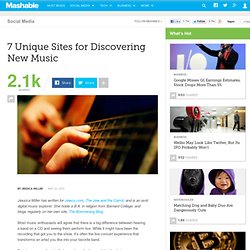 7 Unique Sites for Discovering New Music