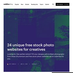 24 unique free stock photo websites for creatives