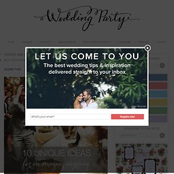 Unique and cool wedding ideas that we love: part 2