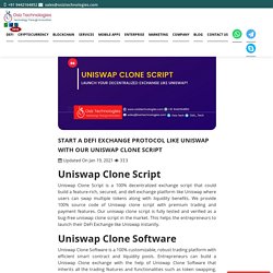 Build DeFi Exchange Like Uniswap
