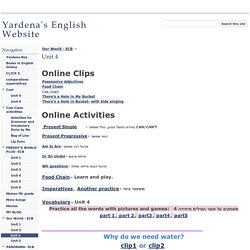 Unit 4 - Yardena's English Website