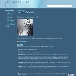 Unit 2: Genetics - 7th Grade Life Science - (Private Browsing)
