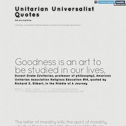 Unitarian Universalist Quotes