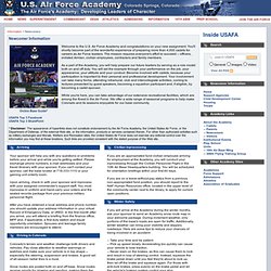 United States Air Force Academy - Newcomers