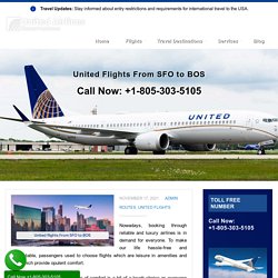United Flights From SFO to BOS