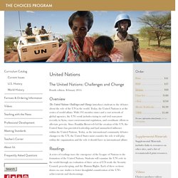 The United Nations: Challenges and Change