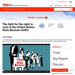 The fight for the right to vote in the United States - Nicki Beaman Griffin