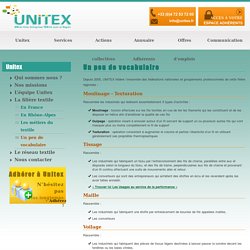unitex - La filière textile