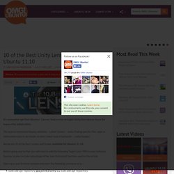 10 of the Best Unity Lenses & Scopes for Ubuntu 11.10