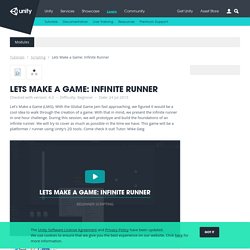 Lets Make a Game: Infinite Runner