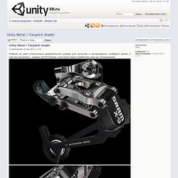 Unity Metal / Carpaint shader