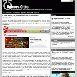 Carré d'Info, le journalisme local ambitieux - Univers-Cités