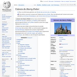 Univers de Harry Potter