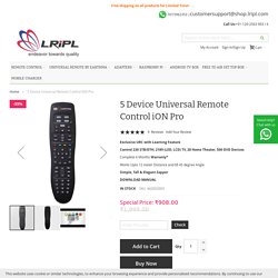 Buy ION-Pro Universal Remote Control With Learning Feature (5 In 1) in India - Shop.lripl.com
