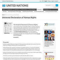 iversal Declaration of Human Rights
