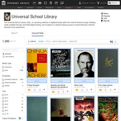 Universal School Library : Free Texts : Free Download, Borrow and Streaming