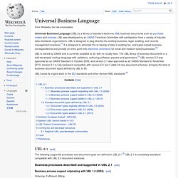 Universal Business Language