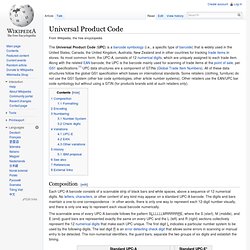 Universal Product Code