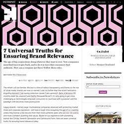 7 Universal Truths for Ensuring Brand Relevance