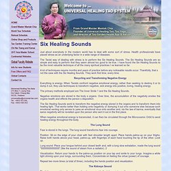 Universal Healing Tao Article: Six Healing Sound