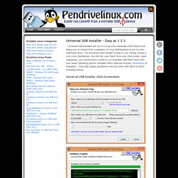 Universal USB Installer – Easy as 1 2 3