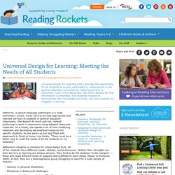 TEXT - Universal Design for Learning: Meeting the Needs of All Students