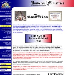 Universal Ministries Doctrine