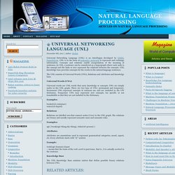 Universal Networking Language (UNL)
