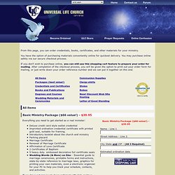 Universal Life Church - Official Site - Become Ordained