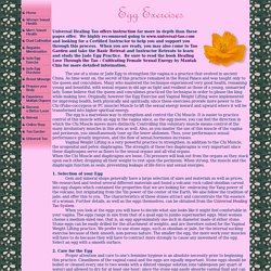 Universal Healing Tao Practice: Egg Exercises