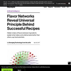 Flavor Networks Reveal Universal Principle Behind Successful Recipes