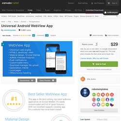 Universal Android WebView App by robotemplates