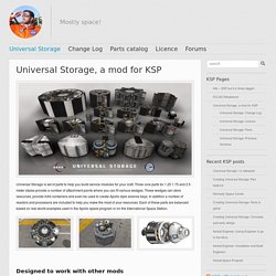 Universal Storage, a mod for KSP