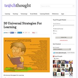 30 Universal Strategies For Learning