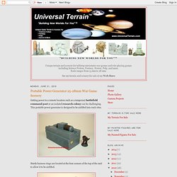 Universal Terrain™: Portable Power Generator 25-28mm War Game Scenery