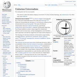 Unitarian Universalism